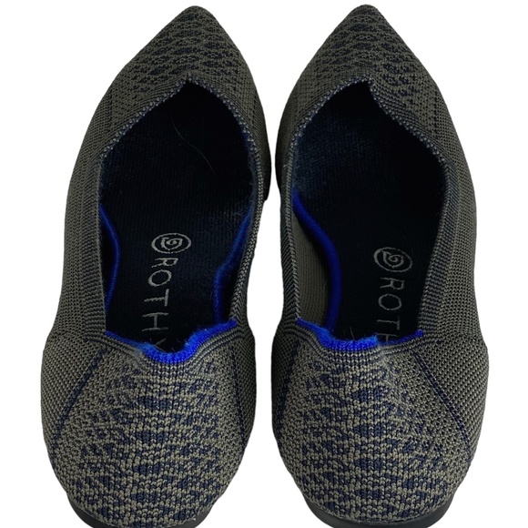 Rothy's Womens 9 Ballet Flats Shoes Walnut Python Tan Black RARE Retired - Picture 5 of 8